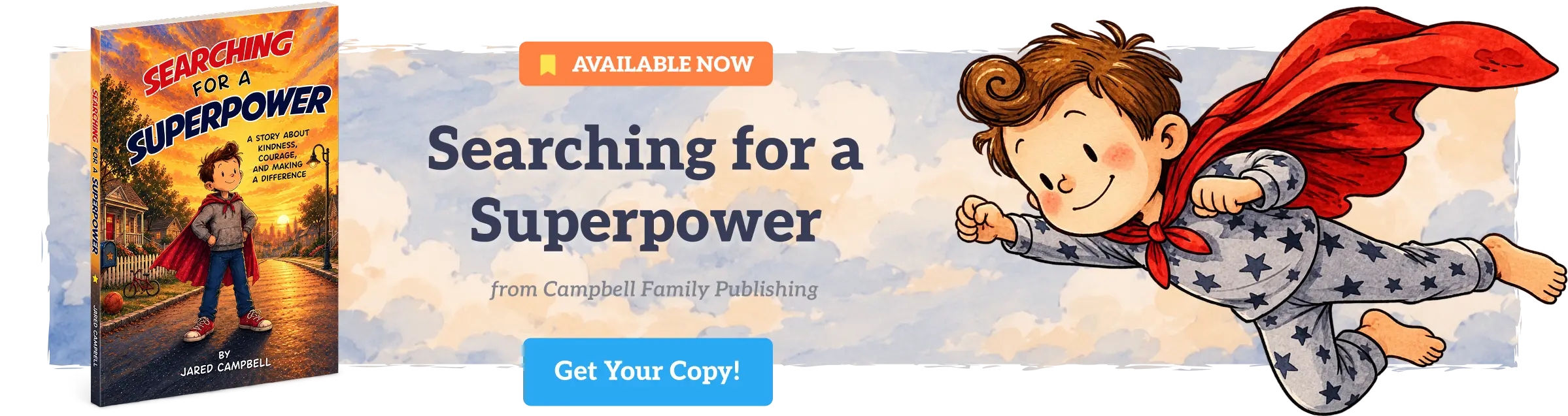 superhero book banner